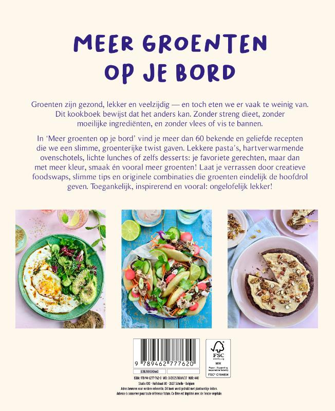 Achterkant van Meer groenten op je bord