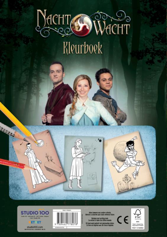 Achterkant van Nachtwacht : kleurboek - de magische veer