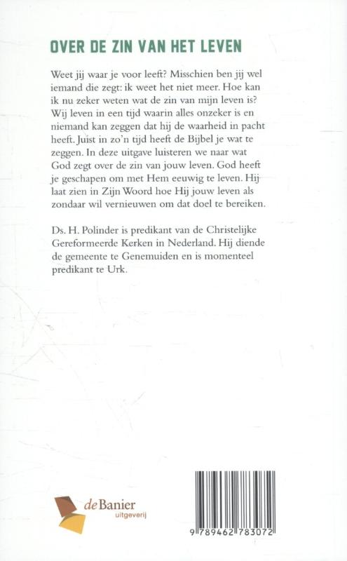 Achterkant van Leven om te loven