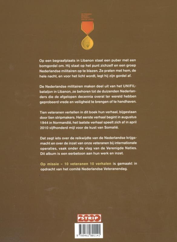 Achterkant van 10 Veteranen; 10 verhalen