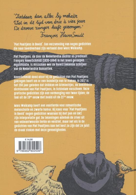 Achterkant van Piet Paaltjens in beeld