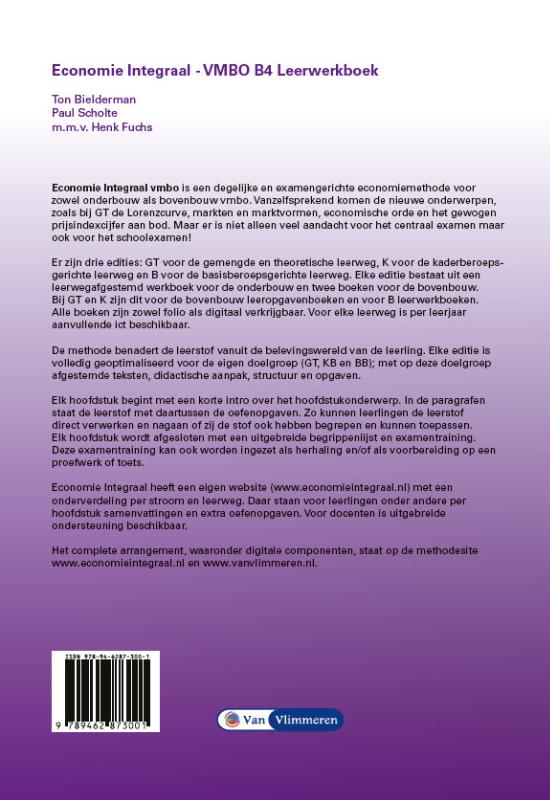 Achterkant van Economie Integraal vmbo B 4