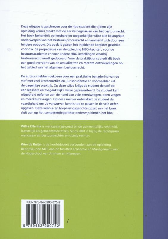 Achterkant van Bestuursrecht
