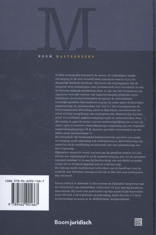 Achterkant van Zaaksvervanging