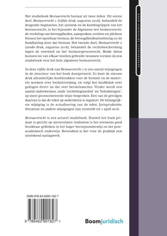 Achterkant van deel I systeem, bevoegdheid, bevoegdheidsuitvoering en handhaving