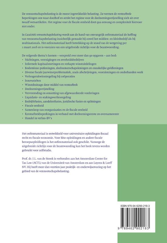 Achterkant van Casuïstiek vennootschapsbelasting
