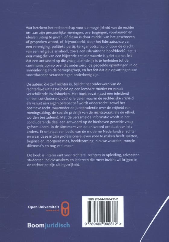 Achterkant van De rechter als evenwichtskunstenaar