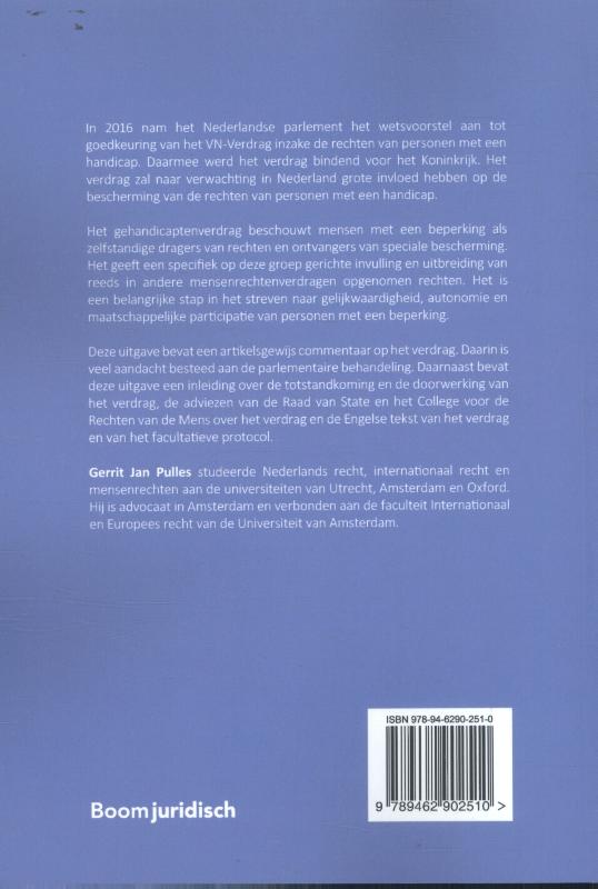 Achterkant van VN Gehandicaptenverdrag