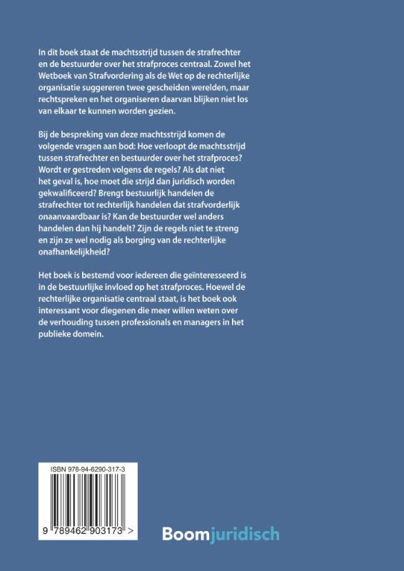 Achterkant van De macht over het strafproces