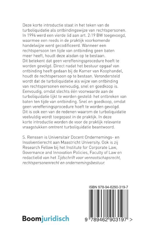 Achterkant van Turboliquidatie