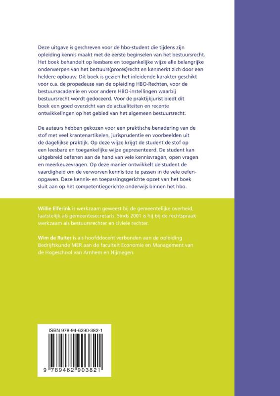 Achterkant van Bestuursrecht