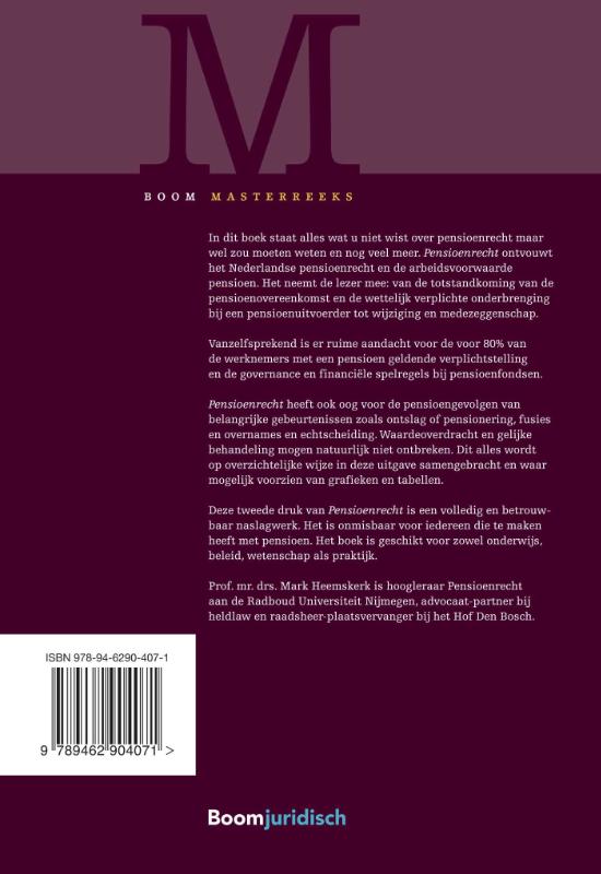 Achterkant van Pensioenrecht