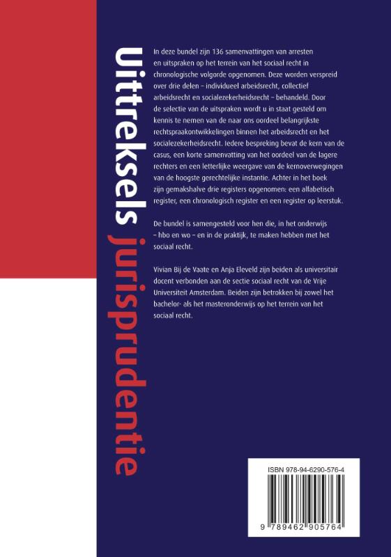 Achterkant van Arbeidsrecht en socialezekerheidsrecht
