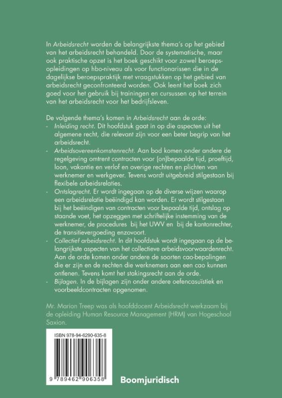 Achterkant van Arbeidsrecht