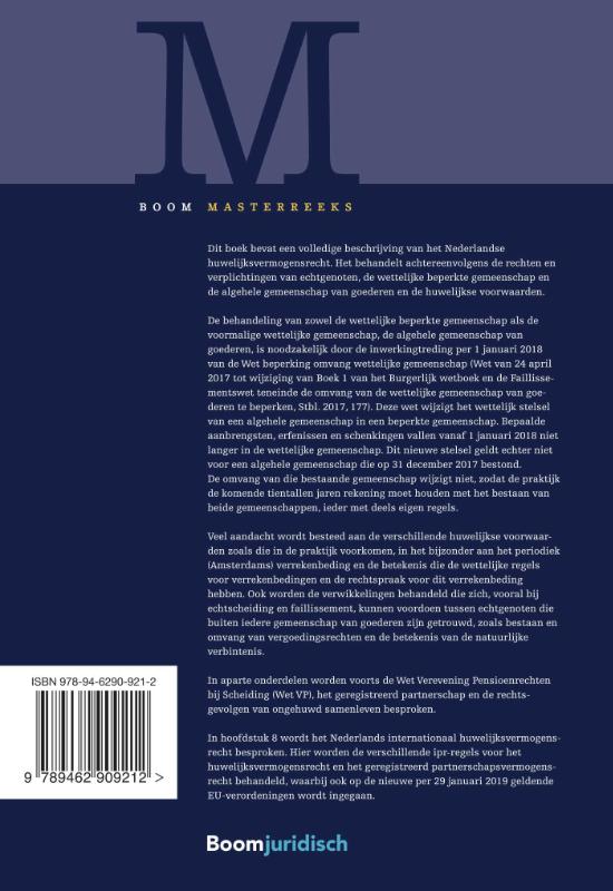 Achterkant van Handboek huwelijksvermogensrecht