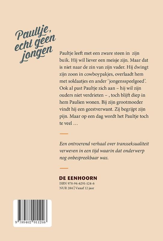 Achterkant van Paultje, echt geen jongen