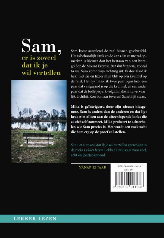 Achterkant van Sam, er is zoveel dat ik je wil vertellen