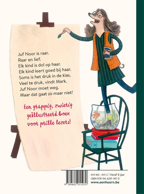 Achterkant van een beetje gek en veel pret