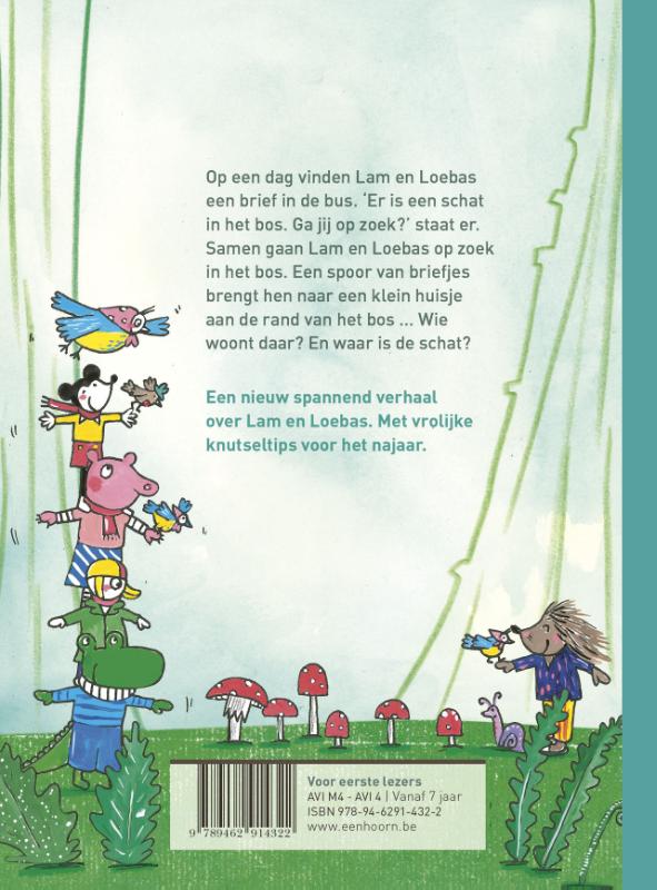 Achterkant van De schat in het bos