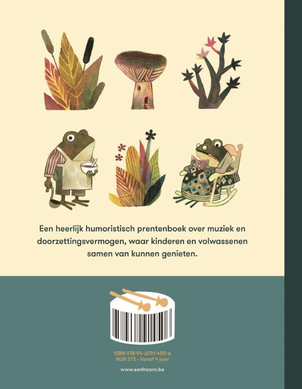 Achterkant van Pokko heeft een trommel