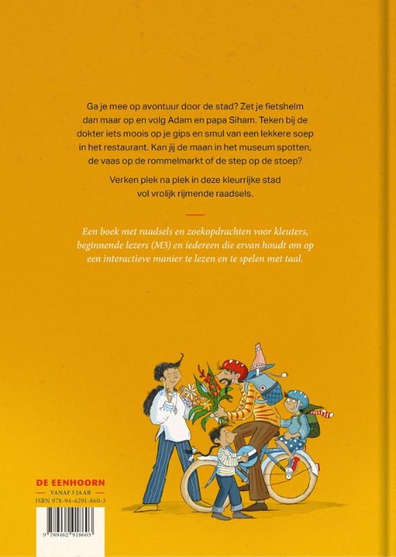 Achterkant van Op reis in de stad