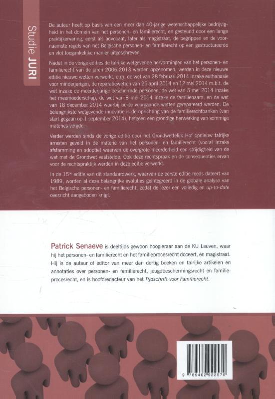Achterkant van Compendium van personen- en familierecht