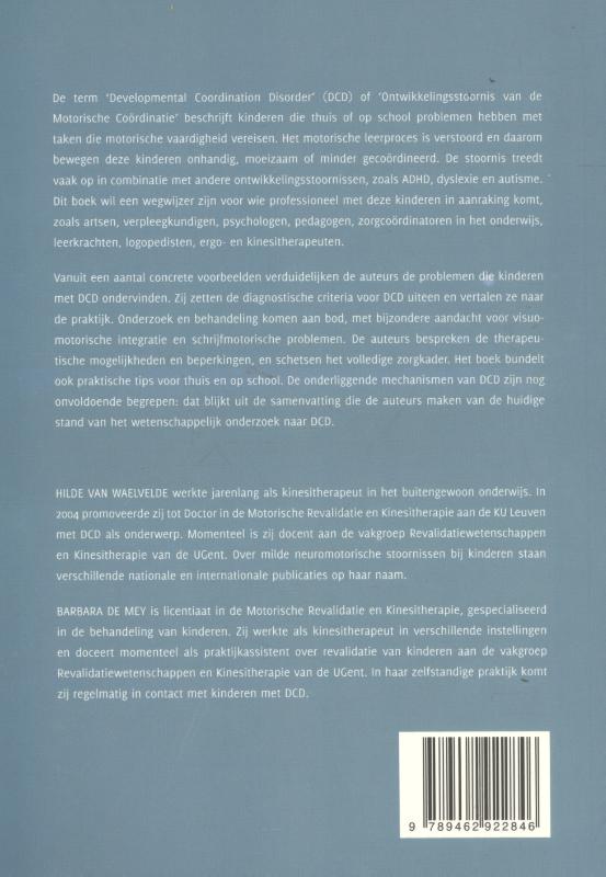 Achterkant van Developmental coordination disorder