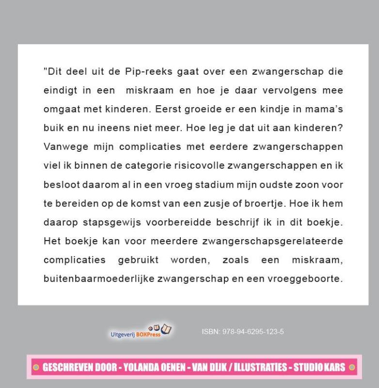 Achterkant van er groeit geen kindje in mama’s buik