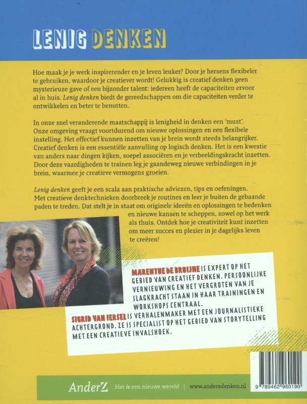 Achterkant van lenig Denken