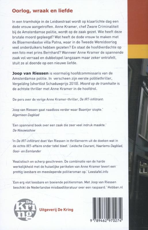 Achterkant van Moord op de tramhalte