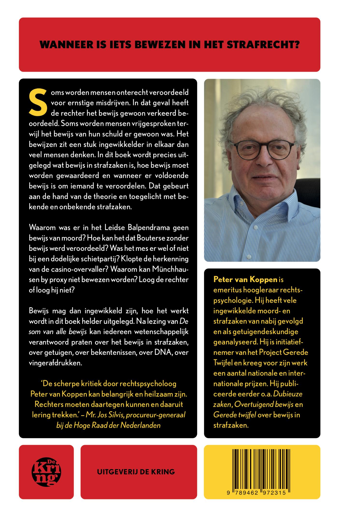 Achterkant van De som van alle bewijs