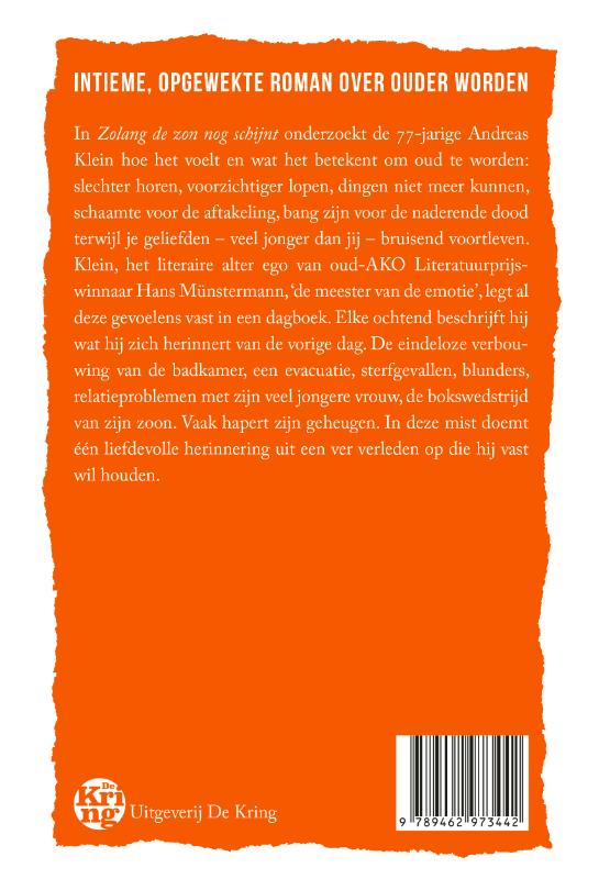 Achterkant van Zolang de zon nog schijnt