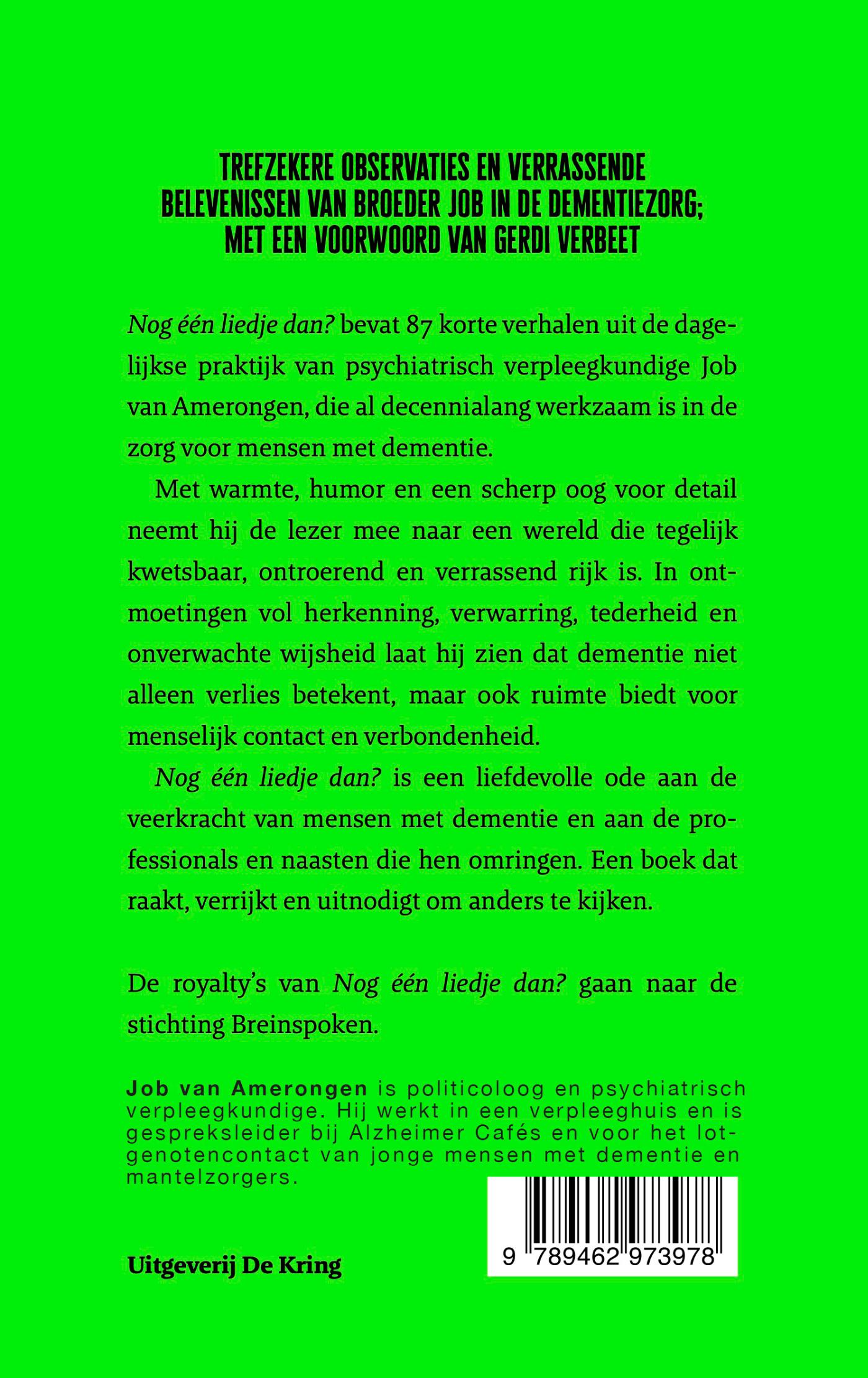 Achterkant van Nog één liedje dan?