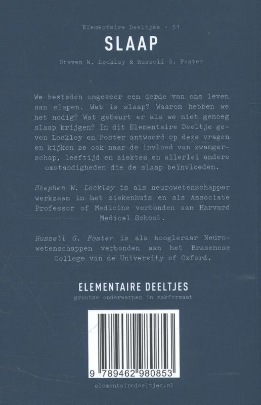 Achterkant van Slaap