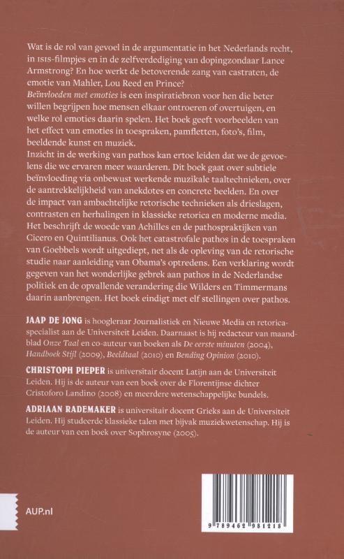 Achterkant van Beïnvloeden met emoties