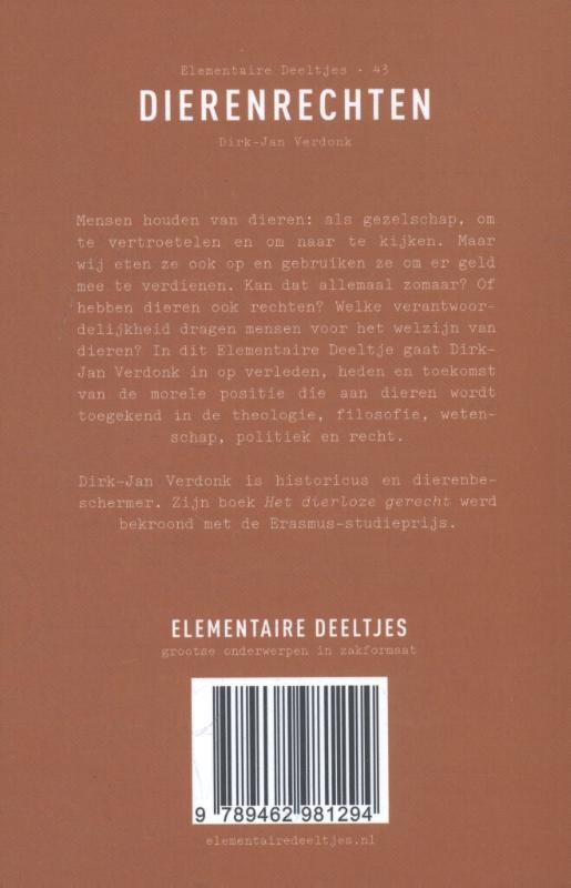 Achterkant van Dierenrechten