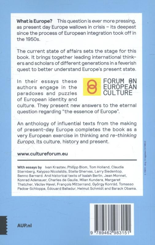 Achterkant van Re:Thinking Europe