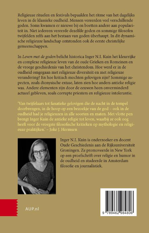 Achterkant van Leven met de goden