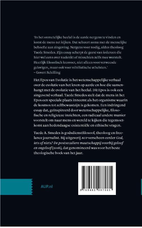 Achterkant van Thuis in de kosmos