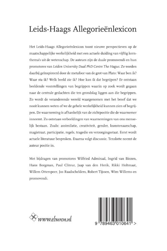 Achterkant van Leids-Haags Allegorieënlexicon
