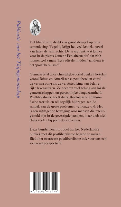 Achterkant van Het radicale midden overzee