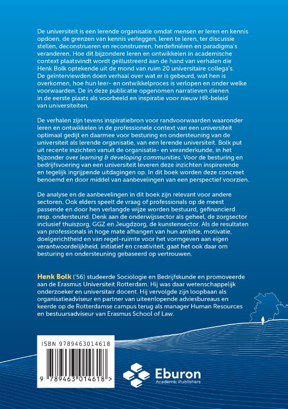 Achterkant van Verhalen van de Lerende Universiteit