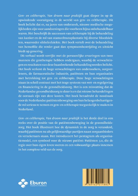 Achterkant van Gen- en celtherapie