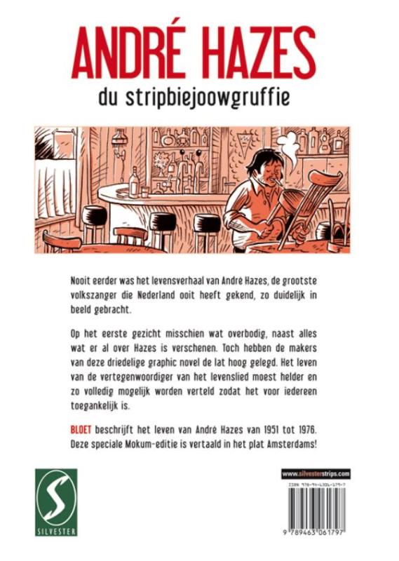 Achterkant van Du stripbiejoowgruffie
