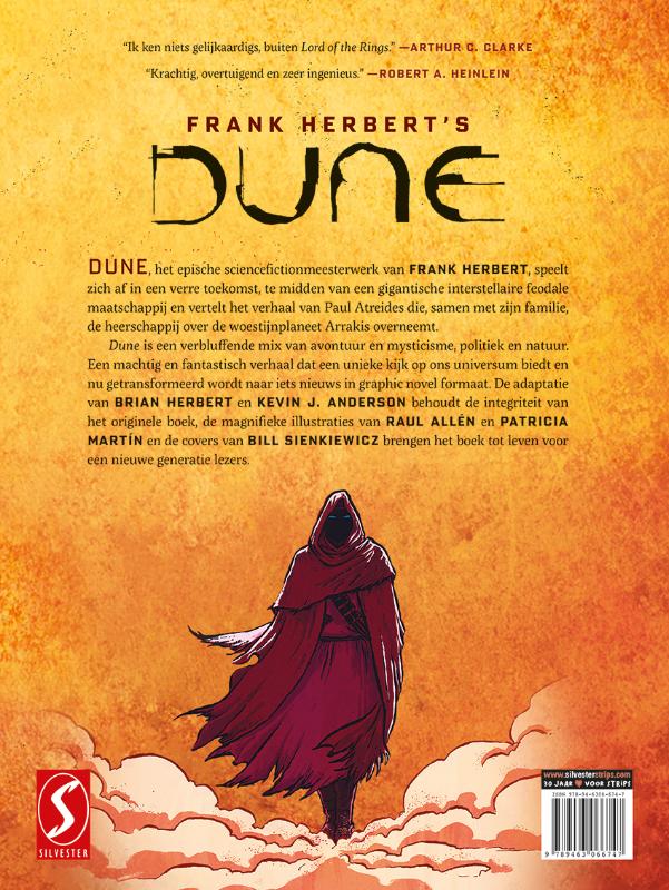 Achterkant van Dune, de graphic novel