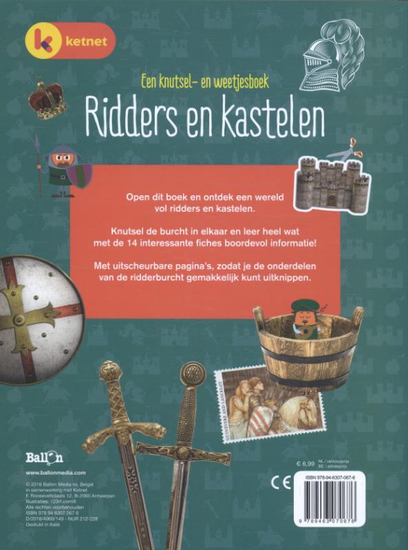 Achterkant van Ridders en kastelen