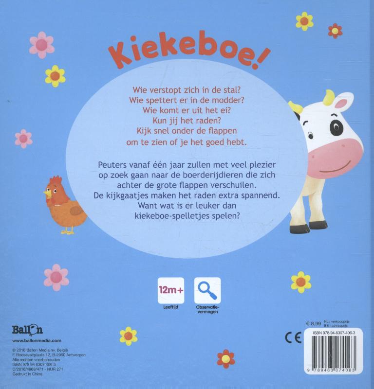 Achterkant van Wie verstopt zich op de boerderij?
