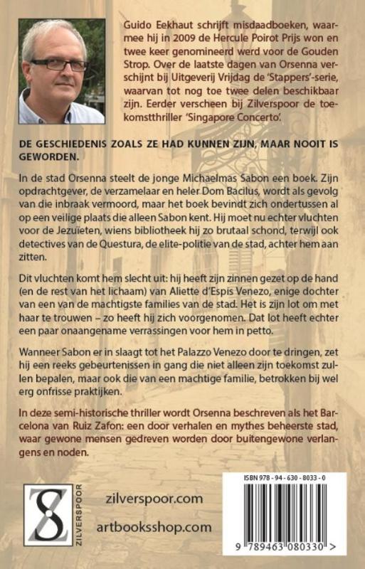 Achterkant van Orsenna Eterna