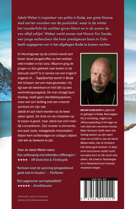 Achterkant van Stil als de sneeuw
