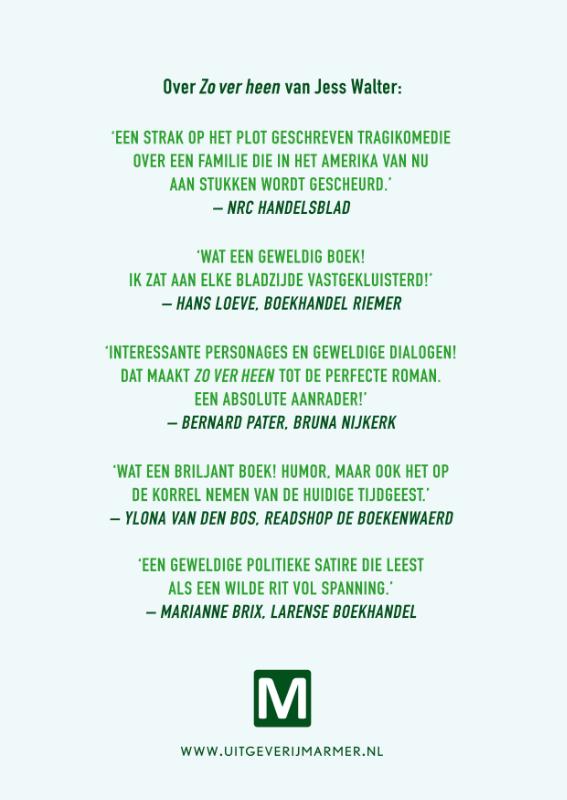 Achterkant van Zo ver heen